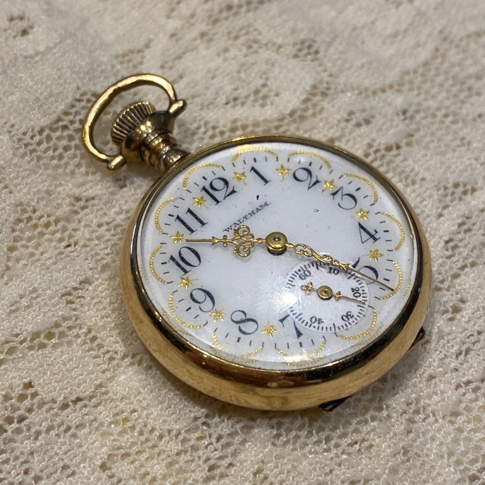 Ladies WALTHAM gold filled pocket watch